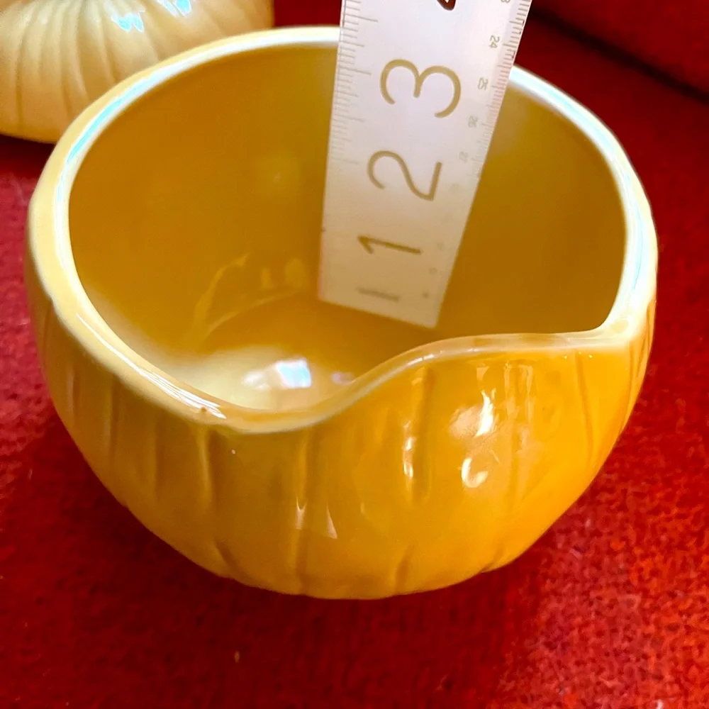 Crate&barrel pumpkin bowl with lid